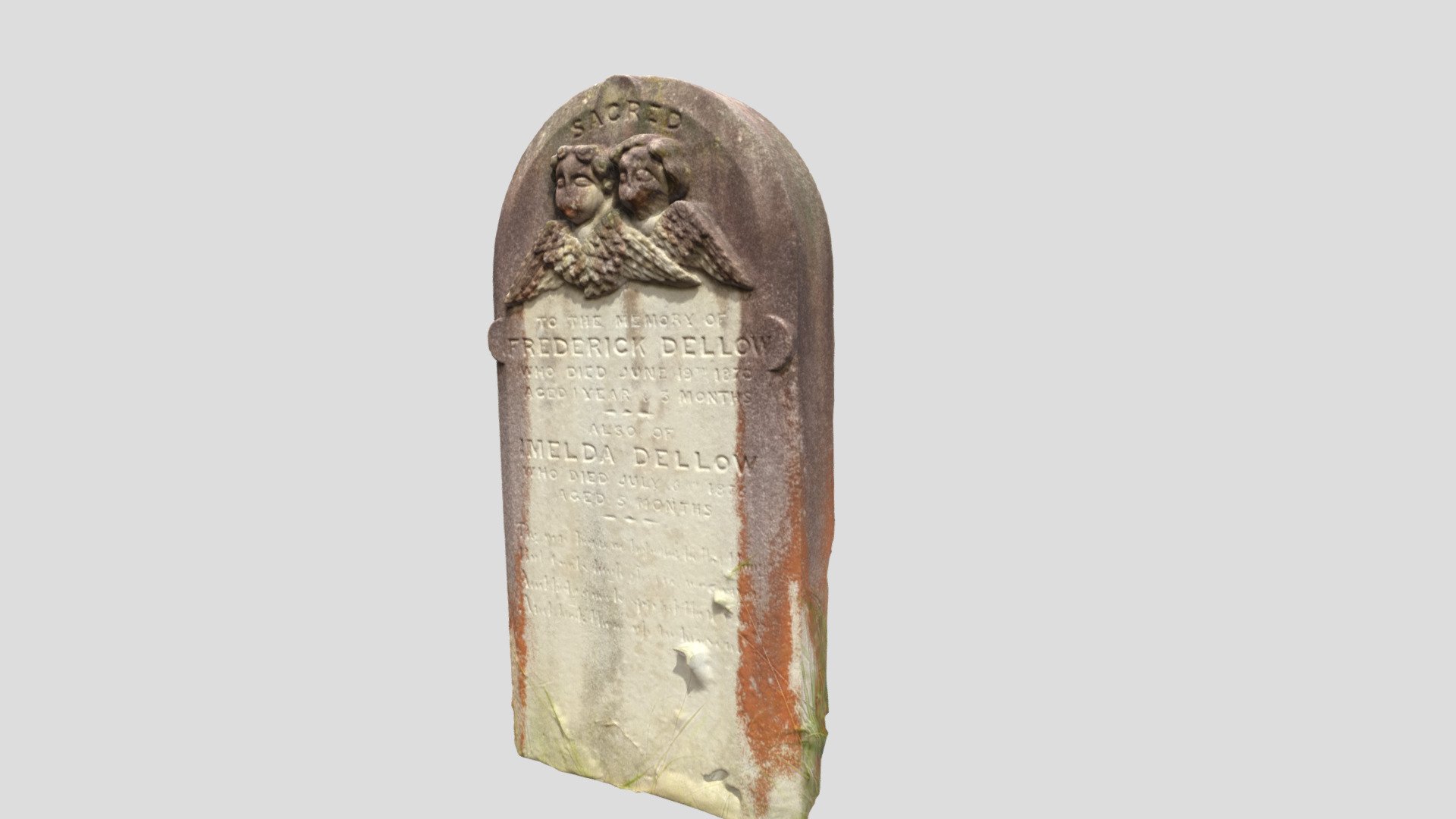 Carved headstone - St Patricks Parramatta.