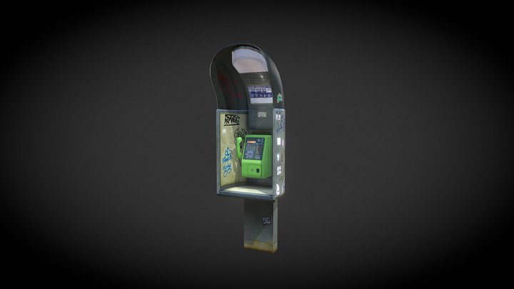 Tokyo Phone Box 3D Model