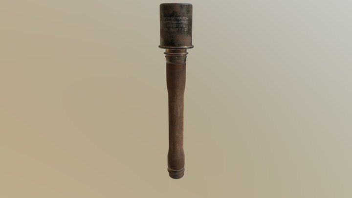 M24 Stick Grenade 3D Model