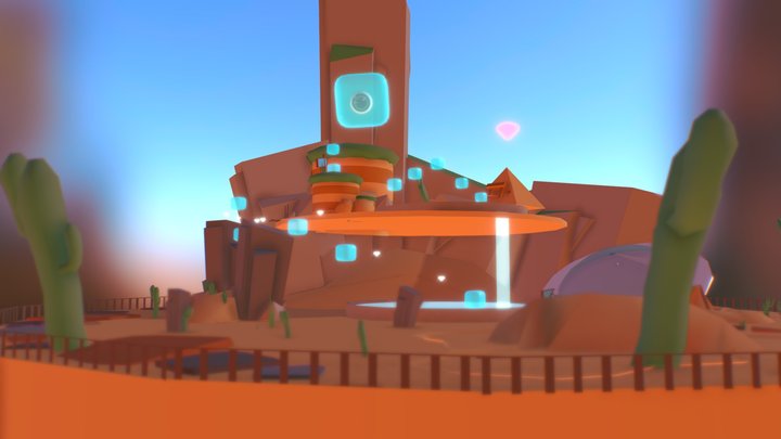 Level design : Invaded desert 3D Model