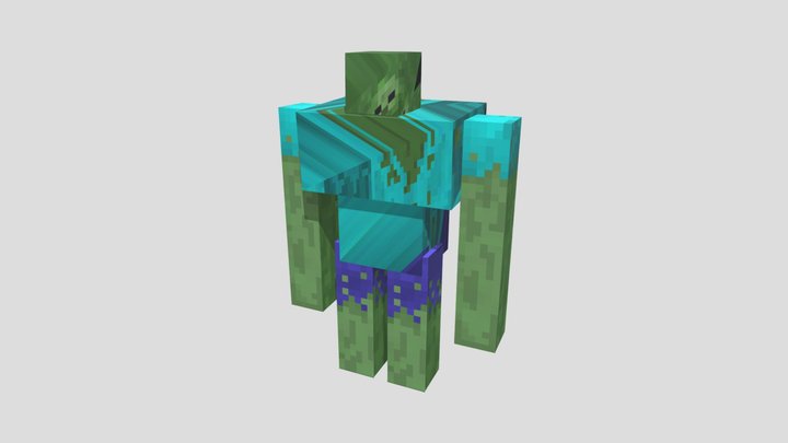Mutant Zombie Model Not Rig 3D Model