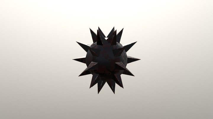 Spiked Cannonball 3D Model