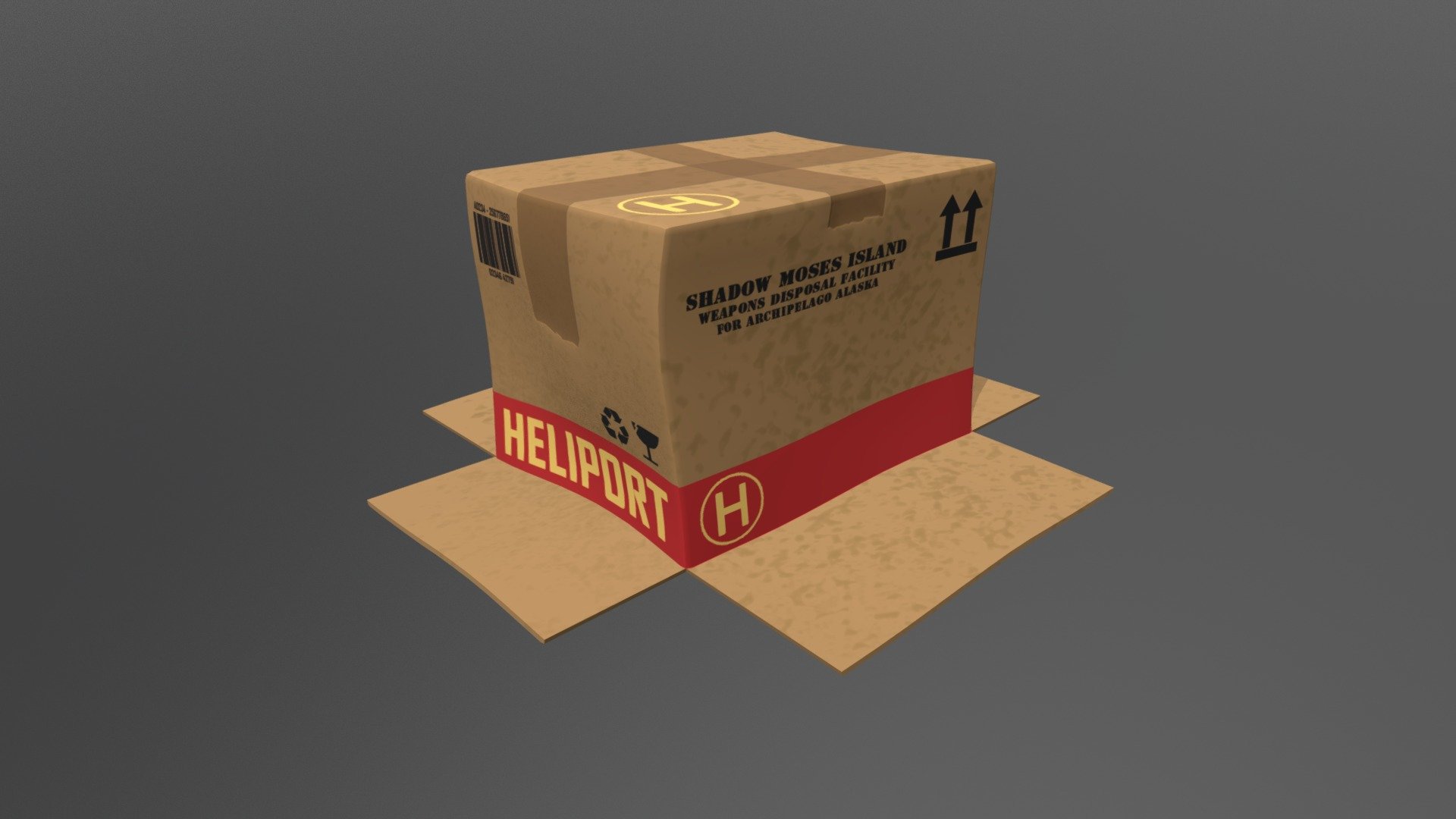 [Asset_26] Cardboard Box - 3D model by bhon [9705766] - Sketchfab