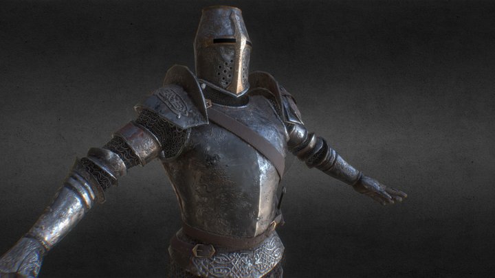 Lowpoly Medieval Knight 3D Model