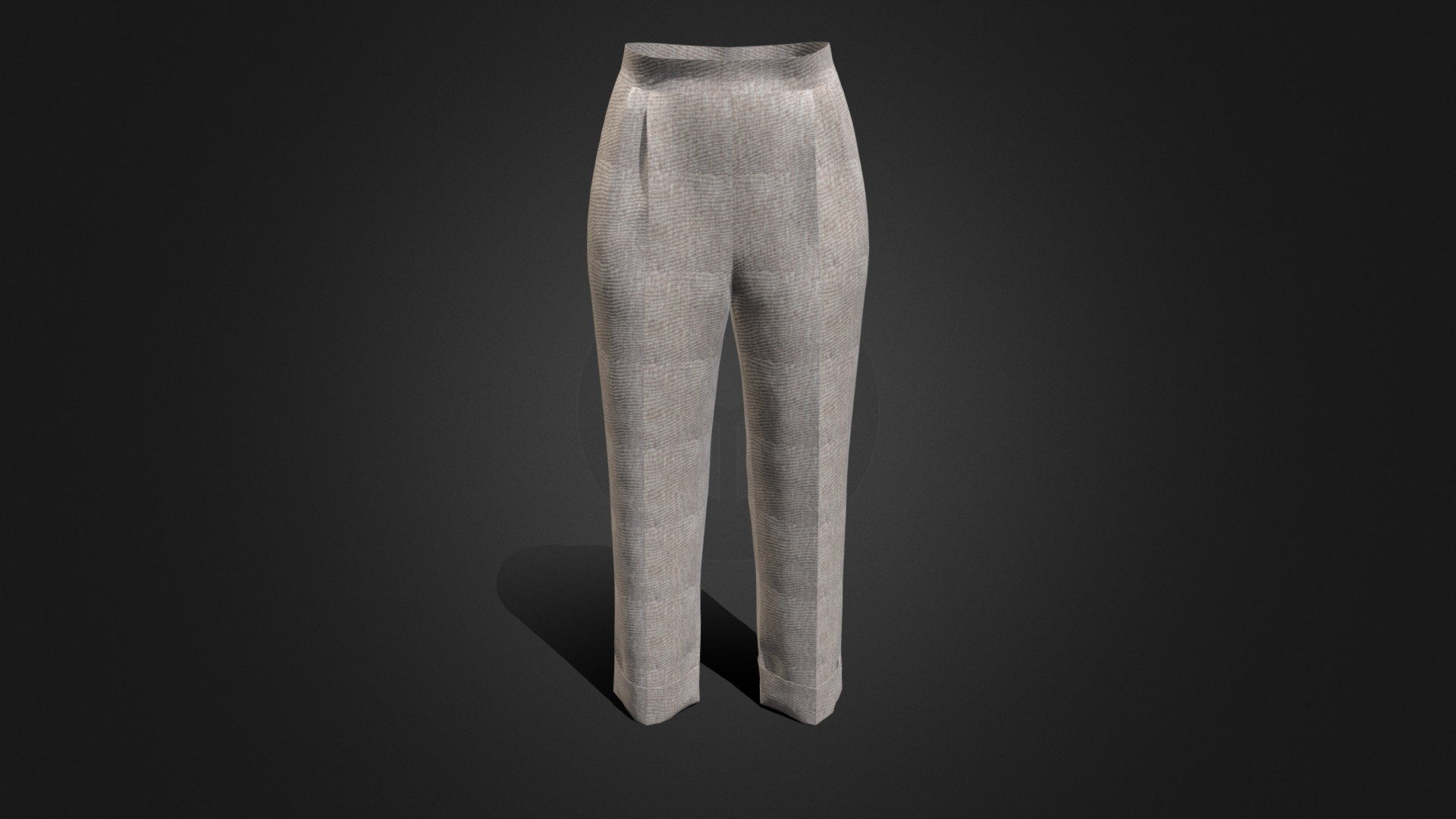 Two-tuck-woven Pants - Buy Royalty Free 3D model by number1d3d [970627a ...