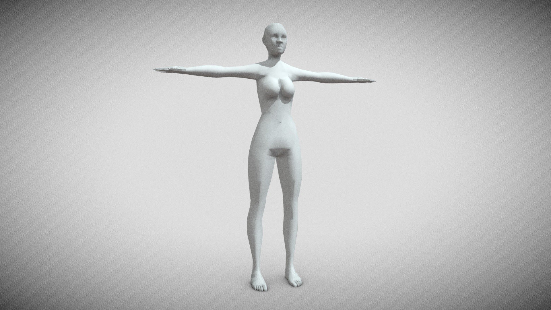 low poly female 3D model 3D model - 3D model by nvere [9706847] - Sketchfab