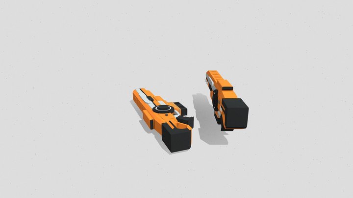SCI-FI GUN 3D Model