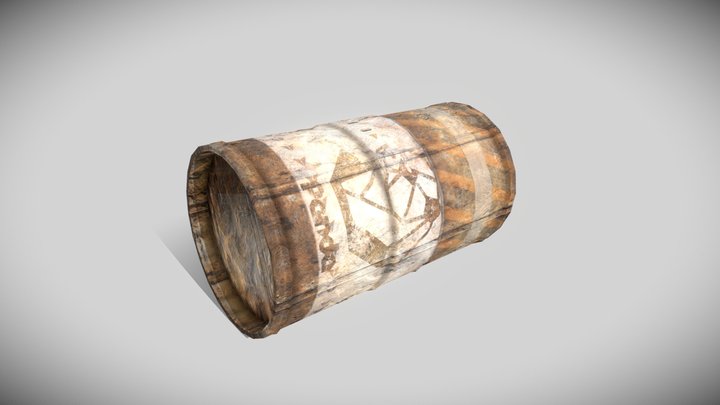Futuristic drum 3D Model