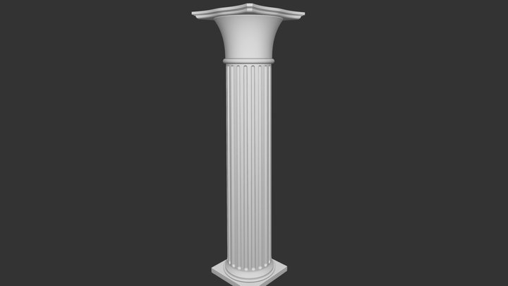 Columna Griega 3D Model