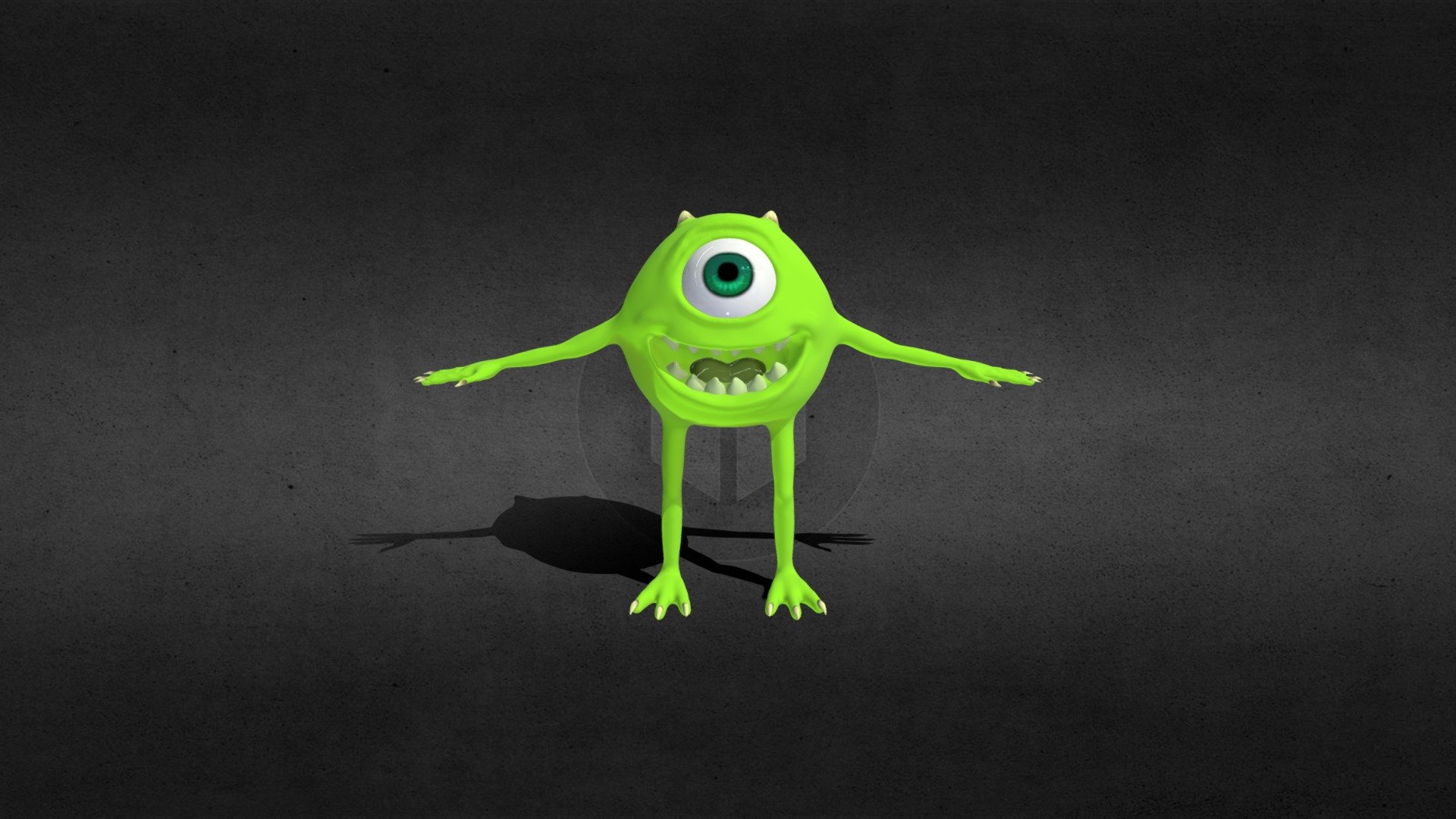 Mike Wazowski - Download Free 3D model by MarsiglioMicaela [9708d9e ...