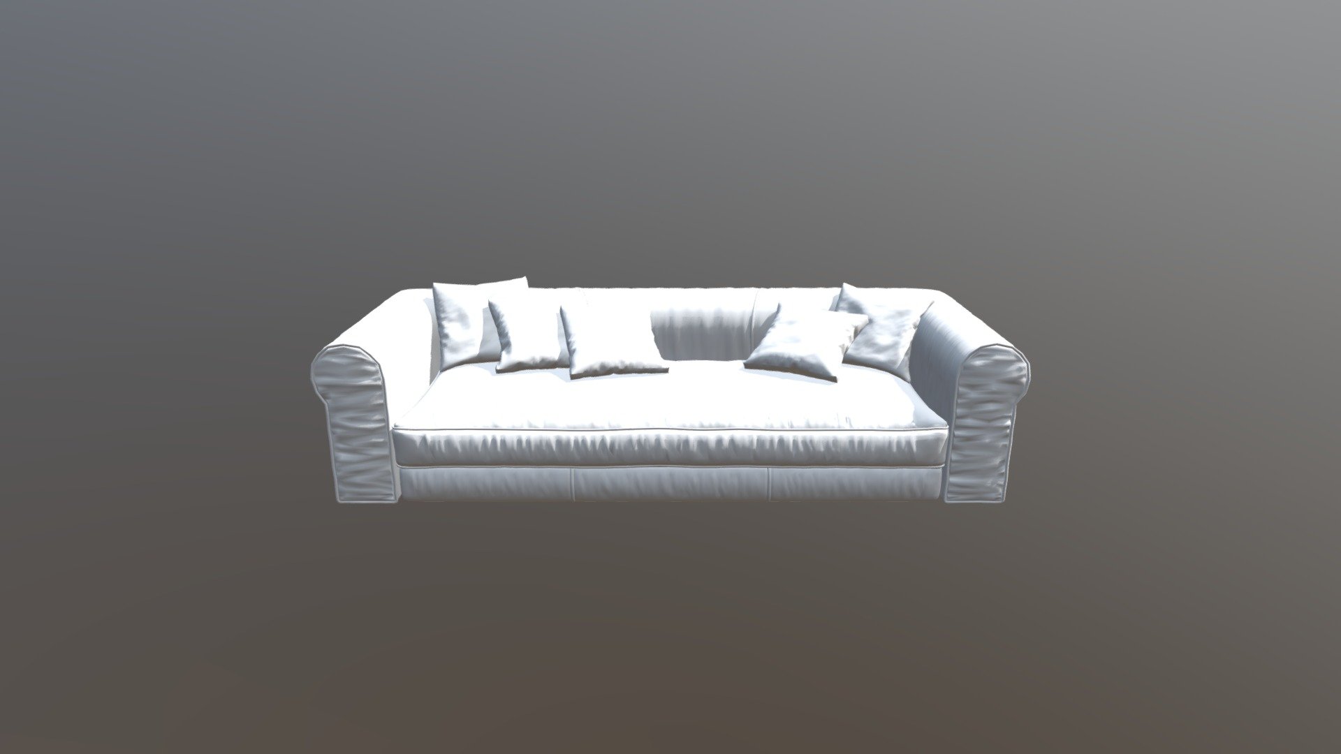 Sofa Alfred triple Pearl White Velour R