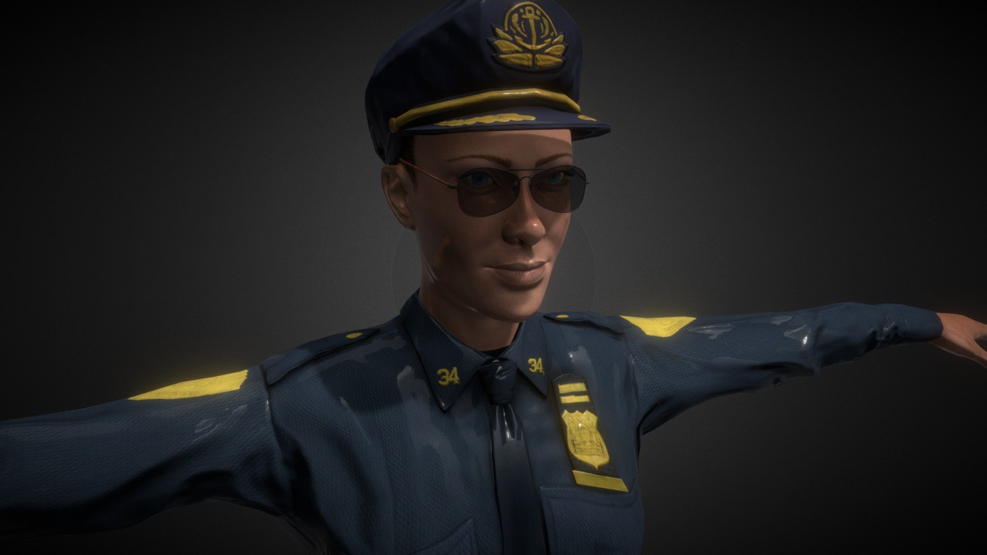 Character Type Female Police Download Free 3d Model By Lokitoblu Martinezequielgorno 