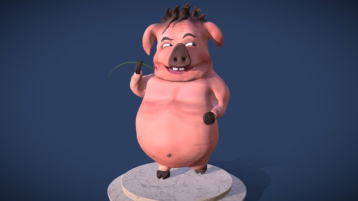 Samwell the Pig 3D Model