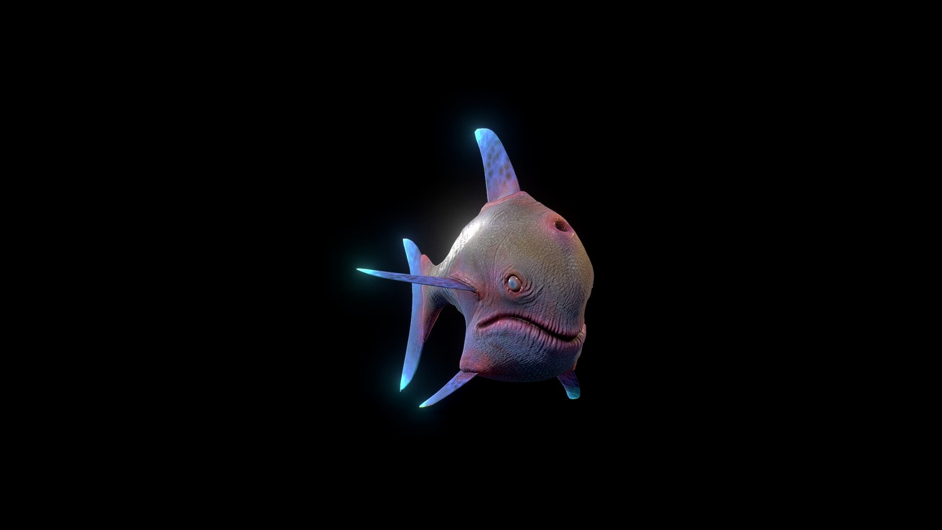 Horror fish - 3D model by kistinev [970b3af] - Sketchfab