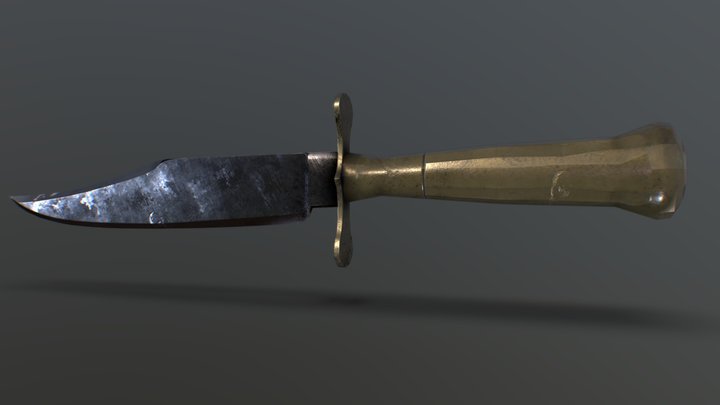 Old Dagger 3D Model