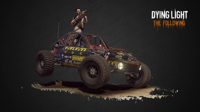 Dying Light: The Following - The Silas Buggy 3D Model