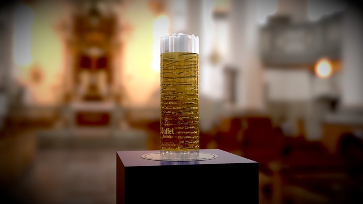 Glas-Gold-Texture 3D Model