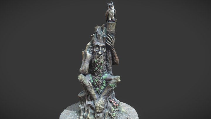 Скульптура парковая "Леший". 40к – Free 3D Model STL