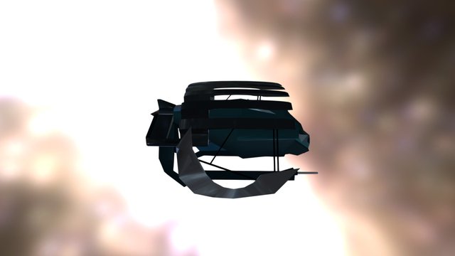 Malevolent Scout Spaceship 3D Model