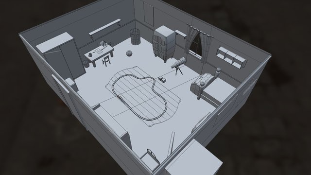 Bedroom SF 3D Model