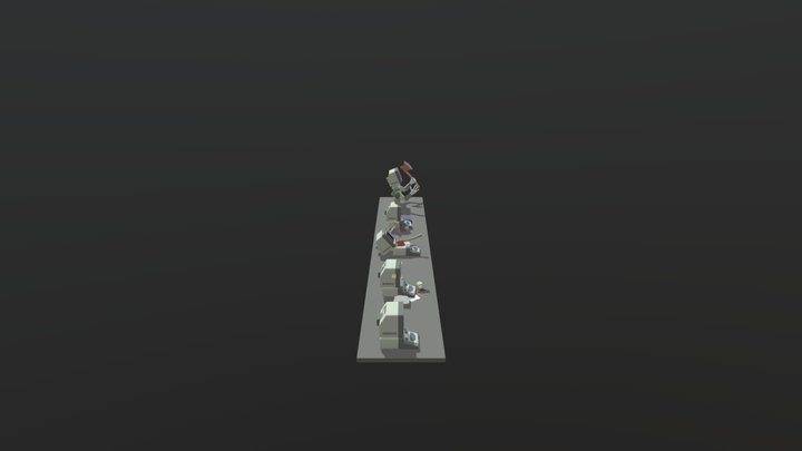 XYZ HW 3 secondary forms and painting 3D Model