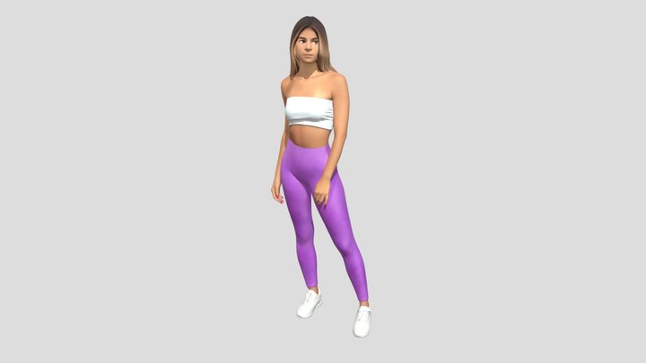 Lilac Leggings Portrait – Modèle 3D gratuit STL