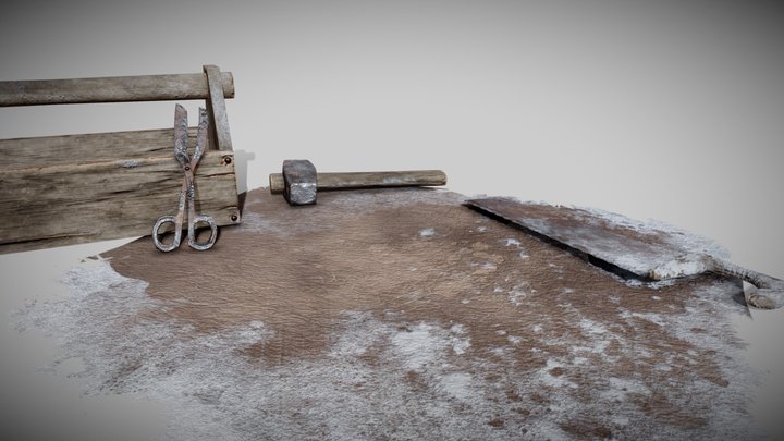 Simple portable workbench 3D Model