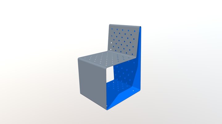 Perforated-chair 3D Model