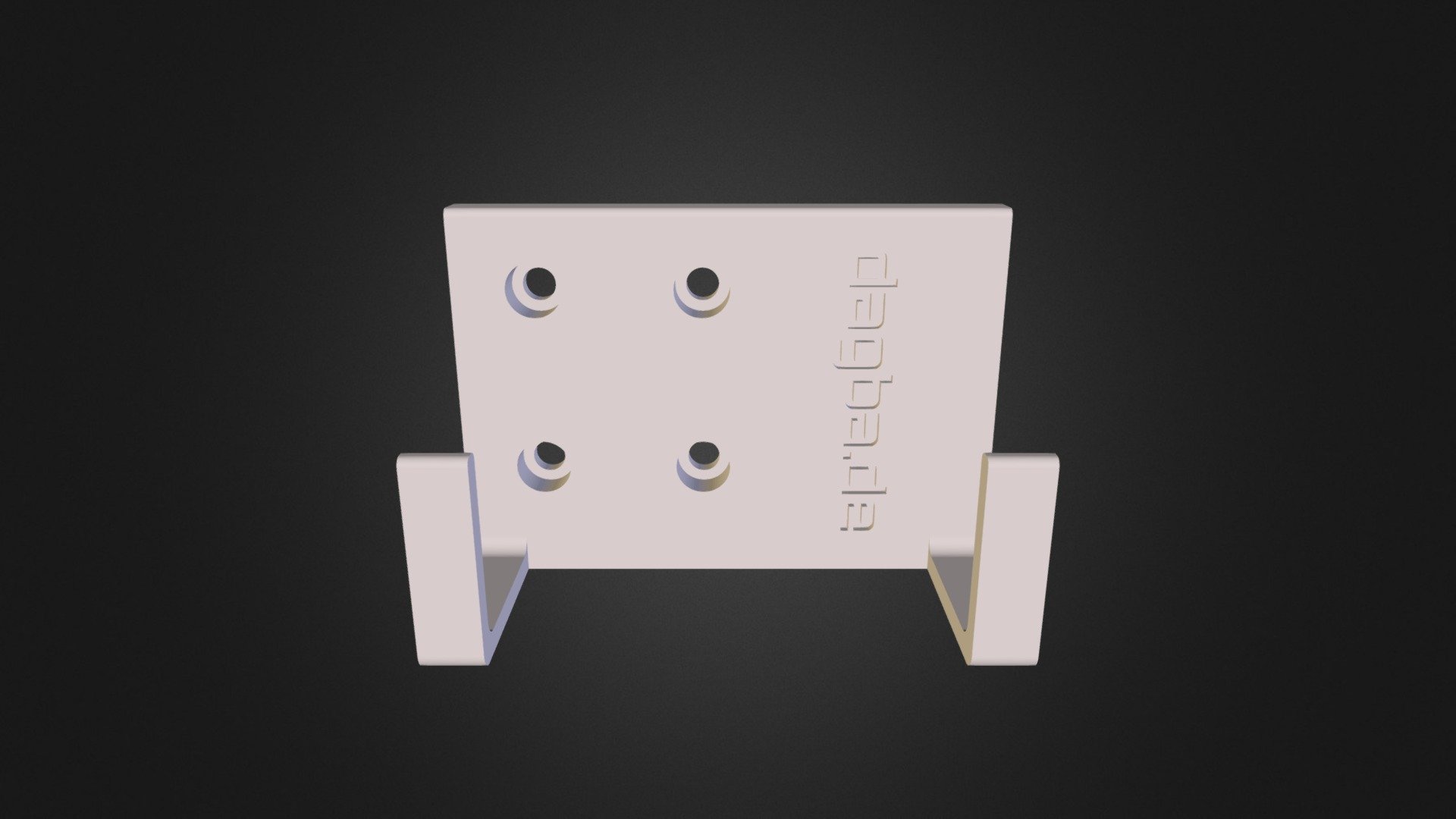 Mach3 CNC Wireless Remote Control Holder 3D model by 3dindustries