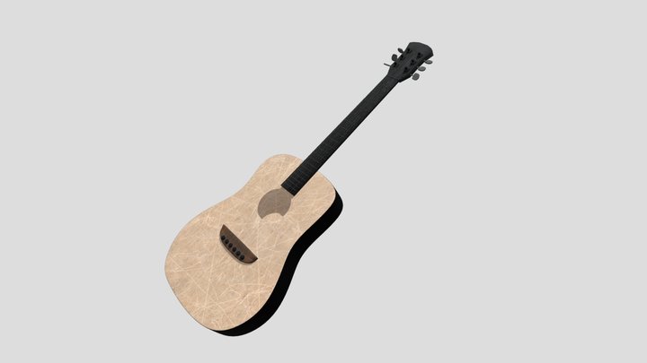 Acoustic Guitar 3D Model