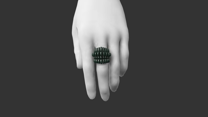 Safe Green Ring 3D Model