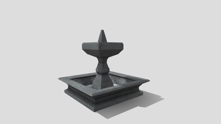 Fountain for Lucky Luke 3D Model