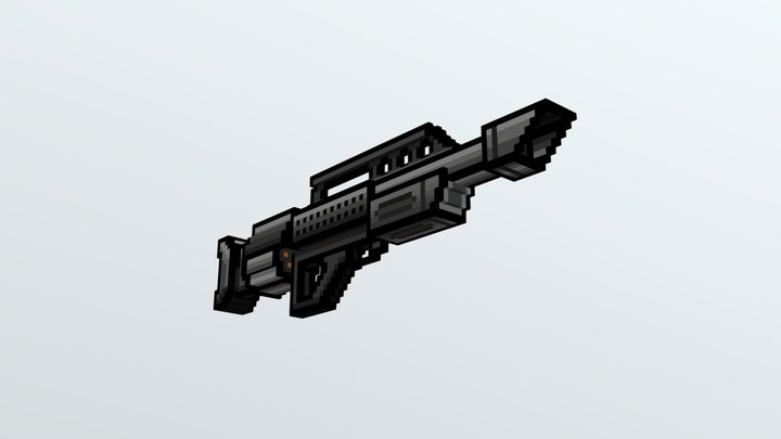 Heavy Shotgun (Pixel Gun 3D) – Modelo 3D gratuito STL