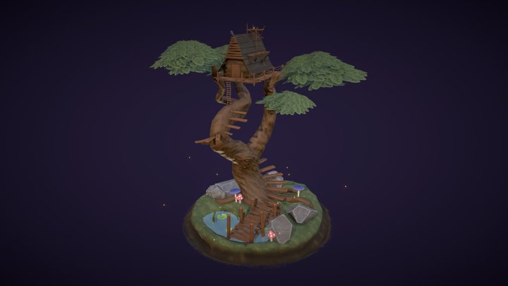 Witch's Treehouse 3D Model