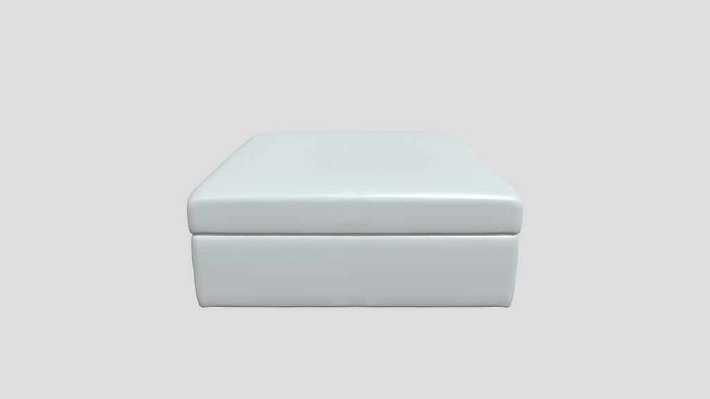 Square upholstered ottoman/pouf