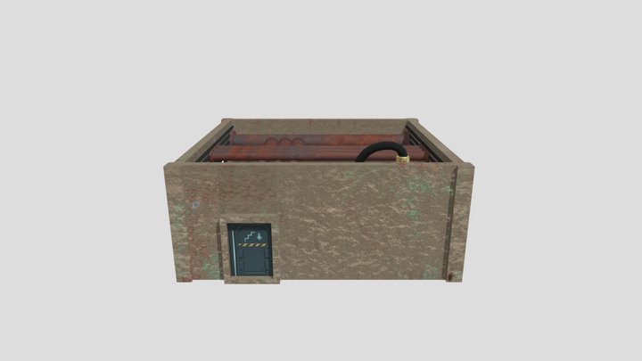 Cyberpunk Bunker Hideout 3D Model