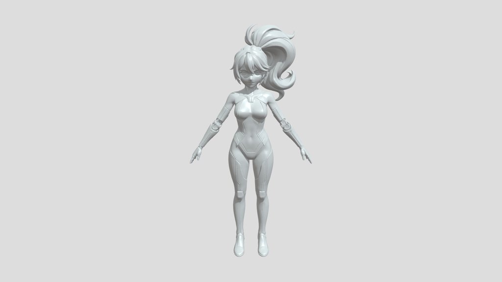 stylized female humanoid figure