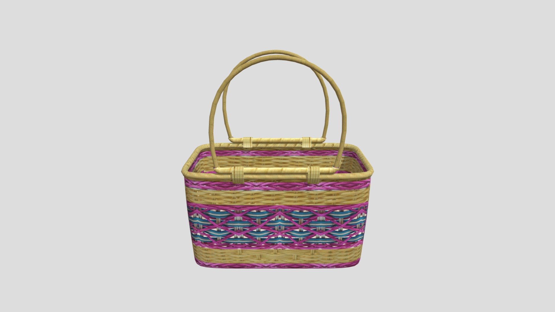 Bakul Rotan Pink