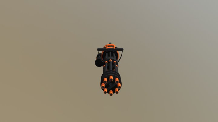 Minigun 3D Model