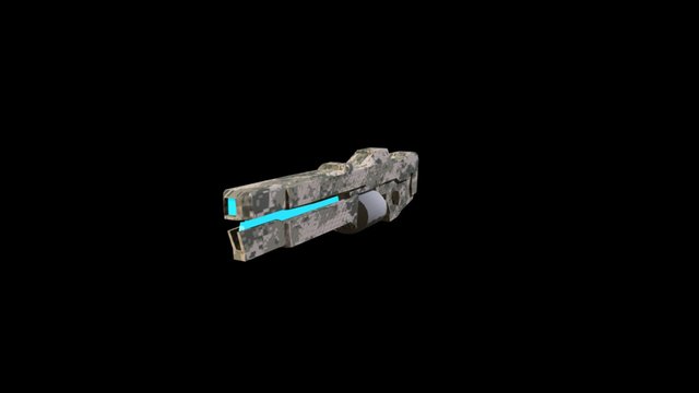 Plasma Gun 3D Model