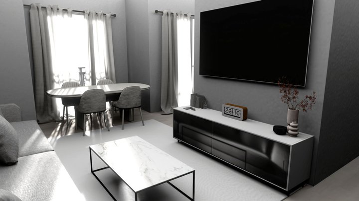 8-1 white Assembly 3D Model