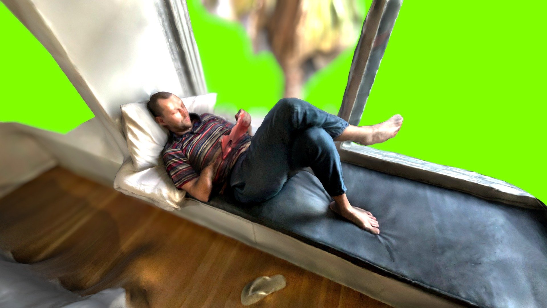 Apr 9, 2024 at 06:55 PM, Mackey Apt. Bedroom — Sketchfab embed 3D viewer