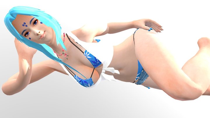 LARA hot babe bikini fashion V1.3 FBX 3D Model