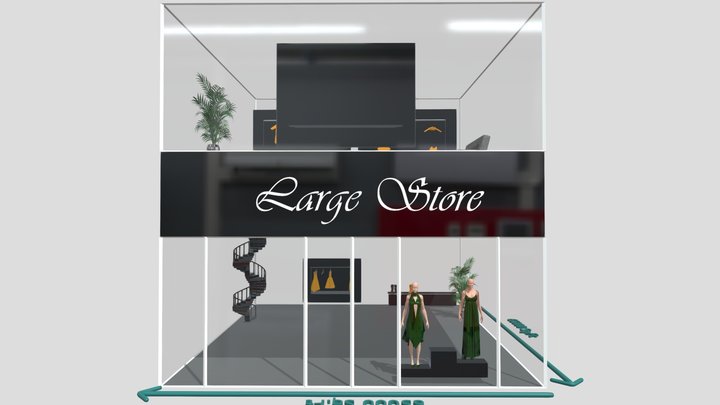 Large Store 3D Model