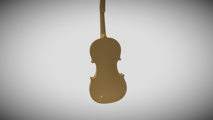 Scanned violin 3D Model