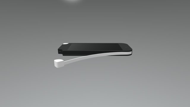 Paw Charge Render black 3D Model