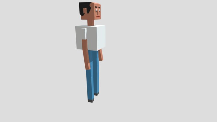 Action Pose: Kick-Boxing 3D Model