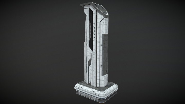 Scifi Building futuristic Building  Vol_1_002 3D Model