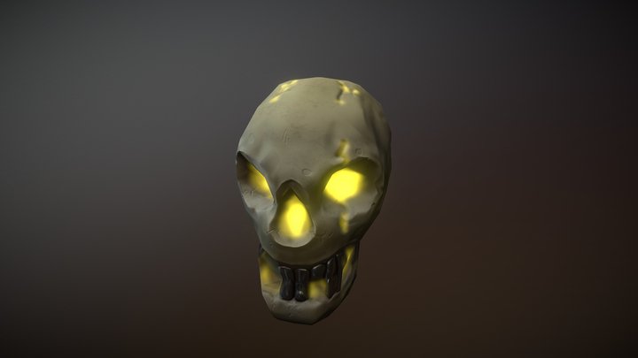 Skull pirate B2C1 3D Model
