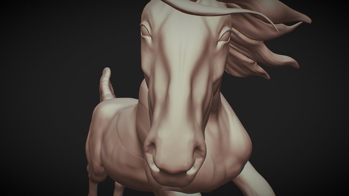 Unicorn Sculpt 3D Model
